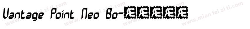 Vantage Point Neo Bo字体转换
